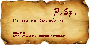 Pilischer Szemőke névjegykártya